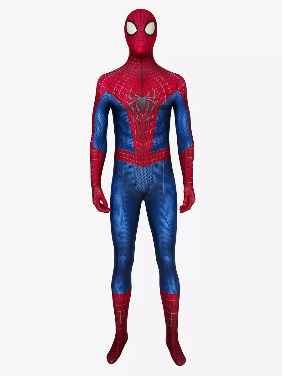 スパイダーマン コスプレ衣装 スパイダーマンスーツ コミック フード一体式 マーベルコミックスアメイジングスパイダーマンコスプレスーツコスプレ