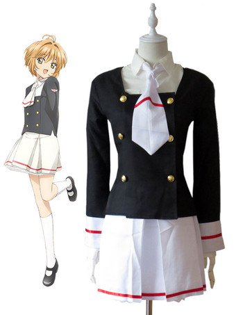 Cardcaptor Sakura Clear Card Sakura Kinomoto School Uniform Cosplay Costume