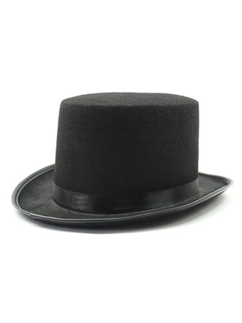 Black Vintage Accessory Aristocrat Retro Bowler Hat For Man Halloween