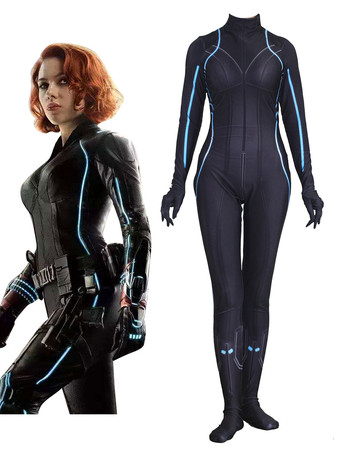 Marvel Comics Marvel's The Avengers Cosplay Black Widow Jumpsuit Leotard Marvel Comics Cosplay Custom