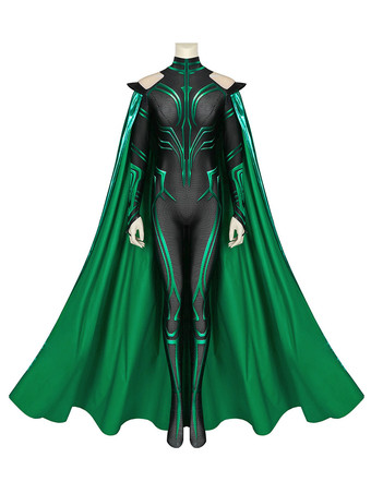 Marvel Comics Marvel Thor 3 Ragnarok Trailer Hela Zentai Cosplay Kostüm