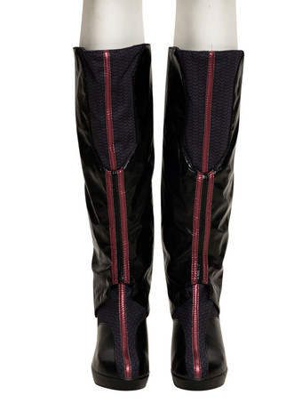 WandaVision Scarlet Witch Wanda Maximoff Cosplay Shoes Polyester Black Boots Marvel Cosplay