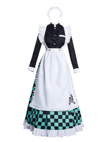 鬼滅の刃 THE MOVIE 無限列車 竈門炭治郎 メイド服 コスプレ衣装セット