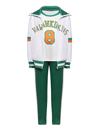 TV Drama Stranger Things Season 4 Lucas Sinclair School Uniform Basketball Suit Halloween Set