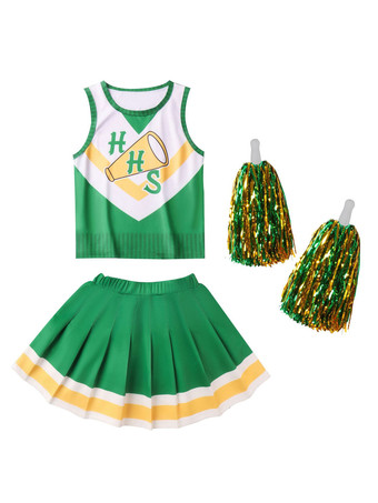 TV Drama Stranger Things Season 4 Hawkins High School Cheerleading Female Carnival Costumes