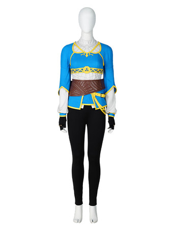 The Legend Of Zelda Breath of the Wild Zelda Cosplay Costumes without Shoes