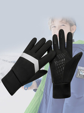 Handschuhe für Herren  Farbblock-Polyester