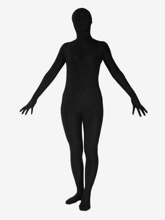 全身タイツブラック　ゼンタイ　黒 　透明人間　ユニセックス　大人用　ライクラ　変装パーティー　宴会　歓送迎会　クリスマス　ハロウィン　忘年会　余興　誕生日　仮装