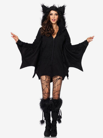 Costume Chauve-souris Cosplay Femmes 2024 Noire Combinaison Vacances Carnavals Déguisements Halloween