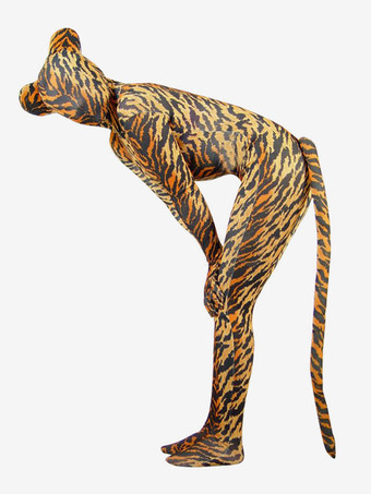Halloween Morph Suit Tiger Style Lycra Spandex Zentai Suit
