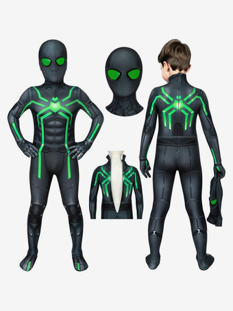 Spider-Man Stealth Suit Cosplay Costume Lycra Spandex Catsuits PS4 Game Marvel Kids Jumpsuits