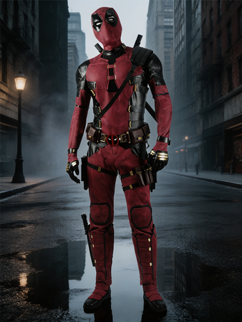 Costume cosplay di Deadpool 3 Wade Winston Wilson