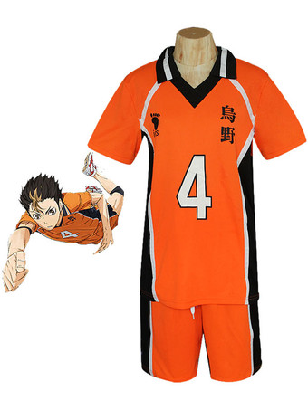 Haikyuu!! Nishinoya Yuu Cosplay Costume No. 4 Jersey